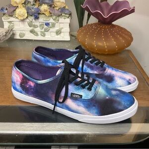 VANS WOMENS AUTHENTIC LO PRO COSMIC GALAXY SNEAKERS SZ 8